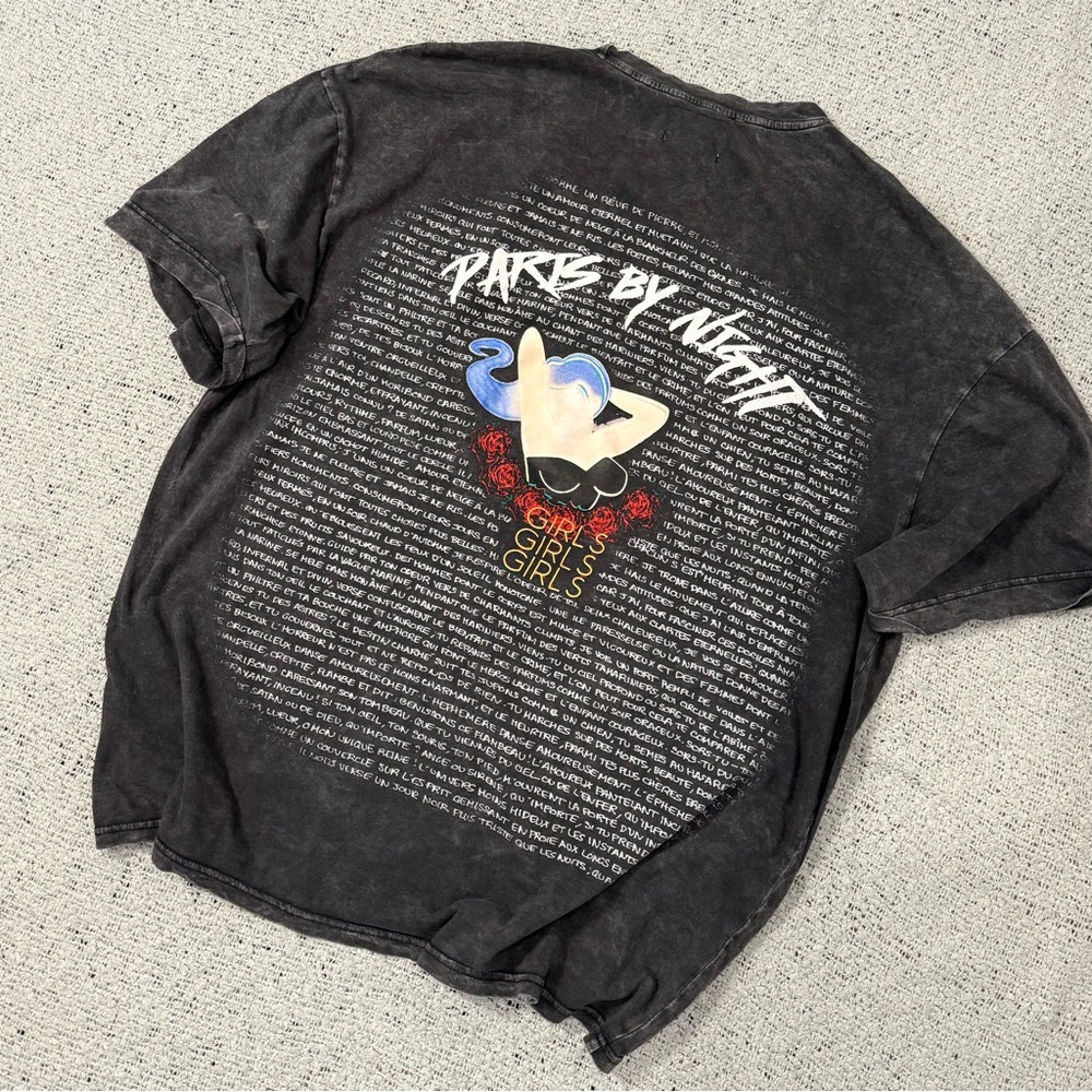 Paris By Night Graphic T-Shirt Oversized L